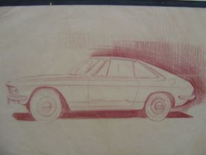 Silvia fastback sketch Nissan Hirataska design museum