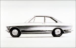 Above and below, images of a couple of early design sketches. The bottom one clearly looks Silvia in an early form, but with a fastback. KIMURA san has recently been showing his sketch. Date of drawings unknown.